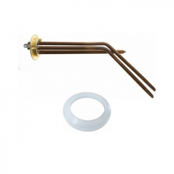 Комплект ТЭН 2кВт (2000Вт) RF для горизонтального водонагревателя Timberk, ATT, Etalon, Thermex RZL 200, 300 под анод М6 + прокладка, 50652K1