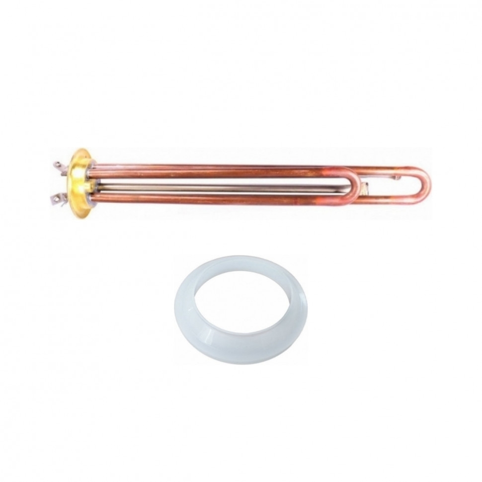 Комплект ТЭН 2кВт (2000Вт) RF для водонагревателя Thermex, Garanterm, Electrolux EWH, под анод М4, клеммы под винт + прокладка, 50854K1
