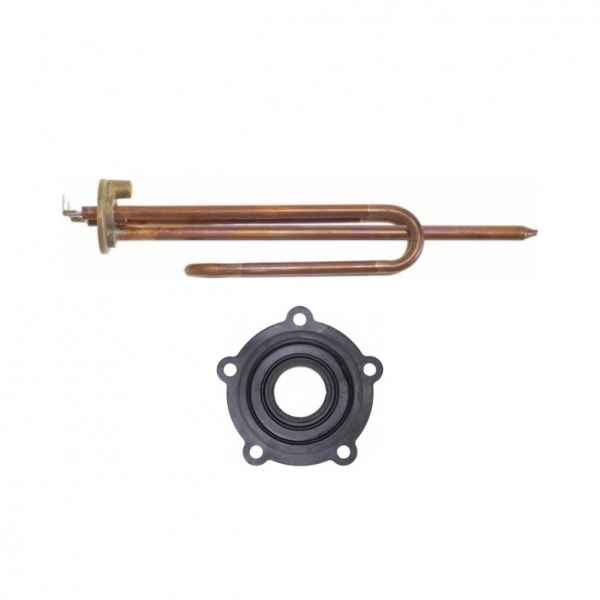 Комплект ТЭН 1,5 кВт (1500 Вт) RCF для водонагревателя Ariston, под анод М6, трубка под термостат D10мм + прокладка, 20460K3