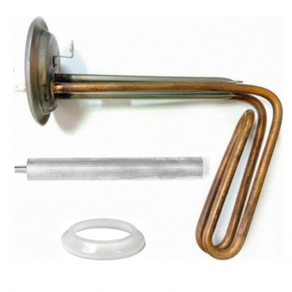 Комплект ТЭН 1,5 кВт (1500 Вт) RF для водонагревателя Thermex, под анод М6, фланец 92мм + прокладка + анод, 20944K