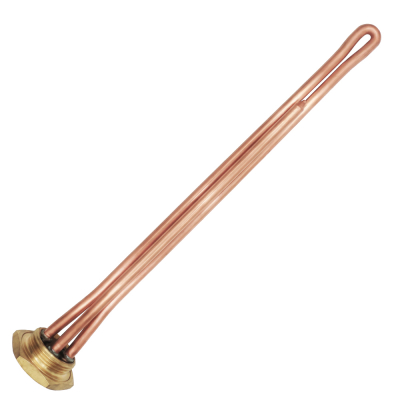 ТЭН для чугунной батареи отопления (радиатора) 2 кВт, медь, D42, G1 1/4", L355мм, 220V, TW, 3400069